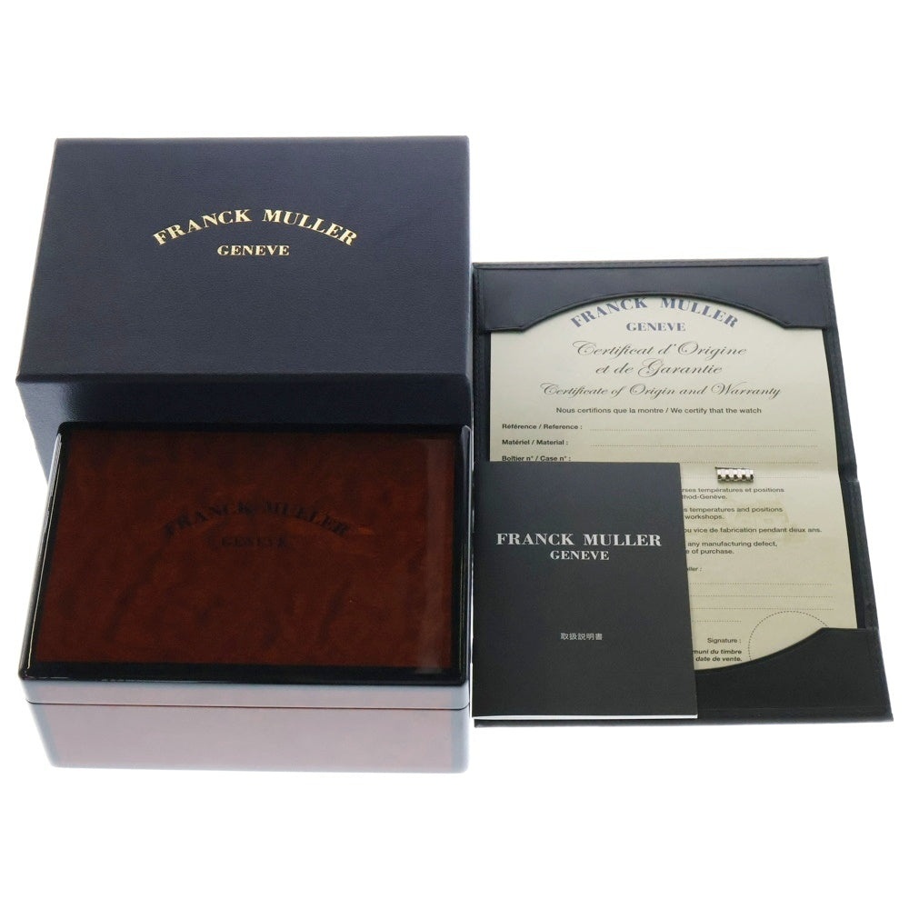 FRANCK MULLER(フランクミュラー) LONGISLAND 902QZ RELIEF ロングアイランド 902クォーツ 黒文字盤 腕時計 レディース シルバー