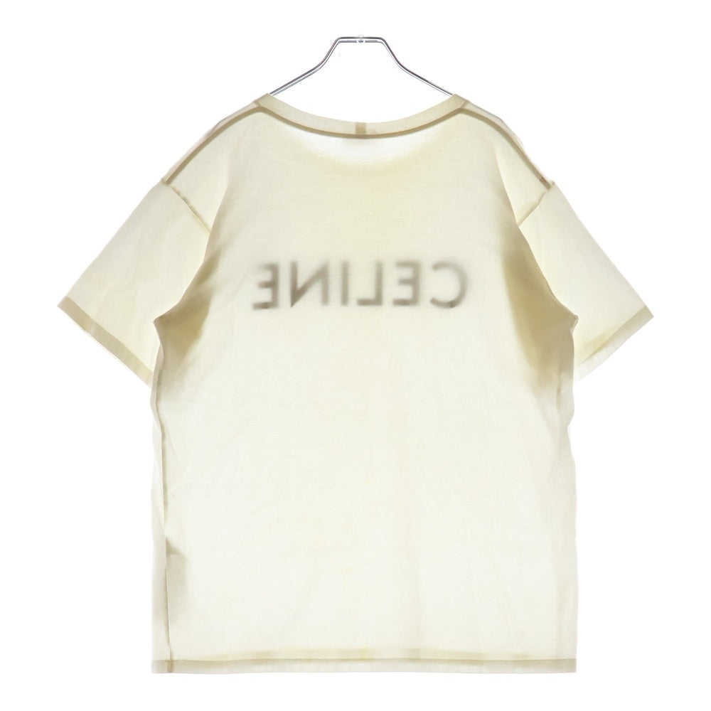 CELINE(セリーヌ) ルーズフィットロゴプリントクルーネック半袖Tシャツ カットソー 2X764671Q ホワイト