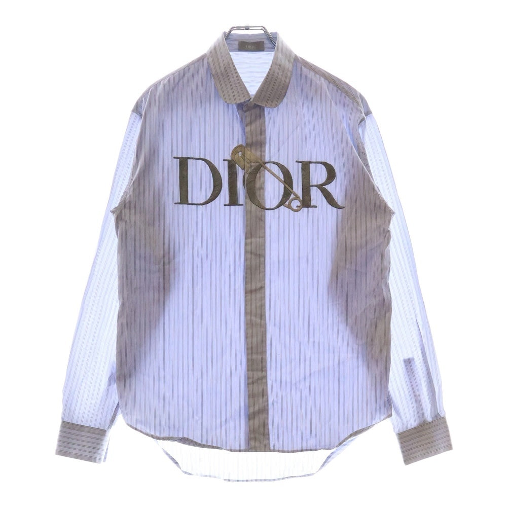 DIOR(ディオール) 20AW DIOR AND JUDY BLAME ディオール 刺繍 ジュディ ブレイム 長袖シャツ 043C596B4427 ブルー