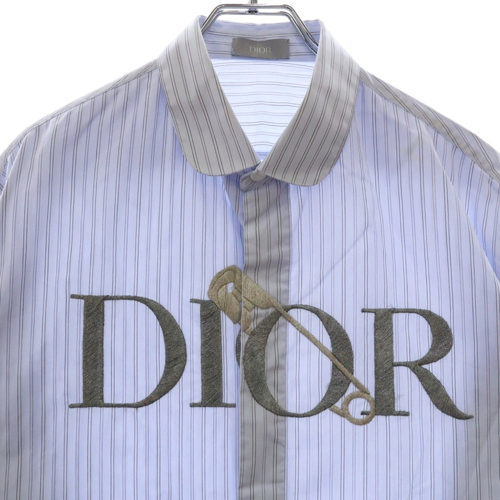 DIOR(ディオール) 20AW DIOR AND JUDY BLAME ディオール 刺繍 ジュディ ブレイム 長袖シャツ 043C596B4427 ブルー