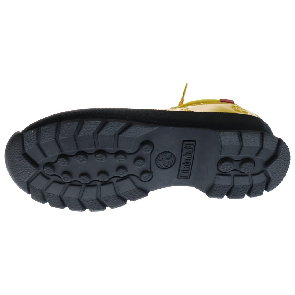SUPREME(シュプリーム) 20SS ×Timberland Patent Leather Euro Hiker Low ティンバーランド パテントレザー ユーロハイカーロー ローカットスニーカー US9.5/27.5cm イエロー