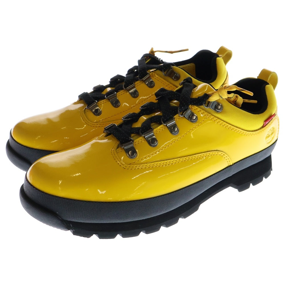 SUPREME(シュプリーム) 20SS ×Timberland Patent Leather Euro Hiker Low ティンバーランド パテントレザー ユーロハイカーロー ローカットスニーカー US9.5/27.5cm イエロー