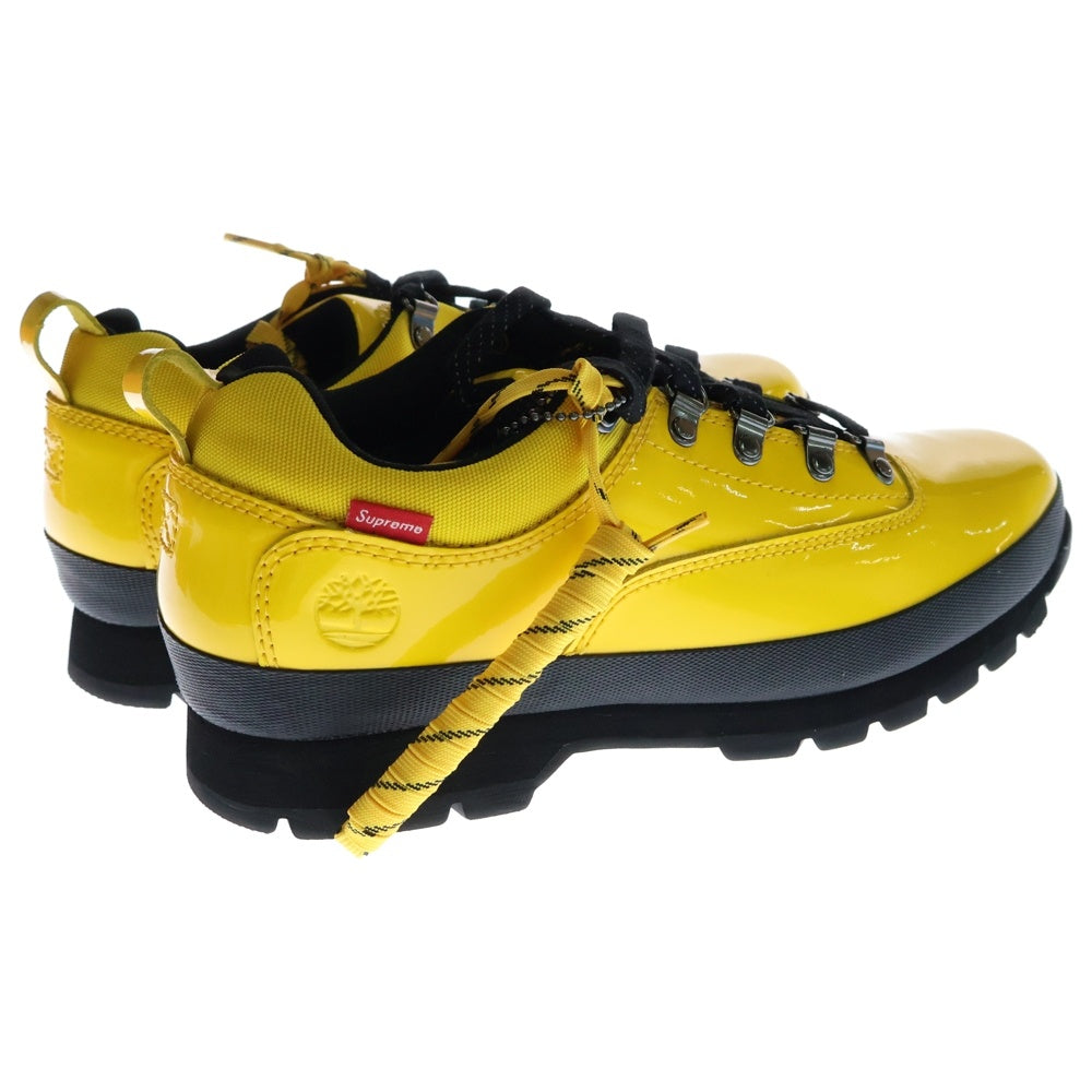 SUPREME(シュプリーム) 20SS ×Timberland Patent Leather Euro Hiker Low ティンバーランド パテントレザー ユーロハイカーロー ローカットスニーカー US9.5/27.5cm イエロー