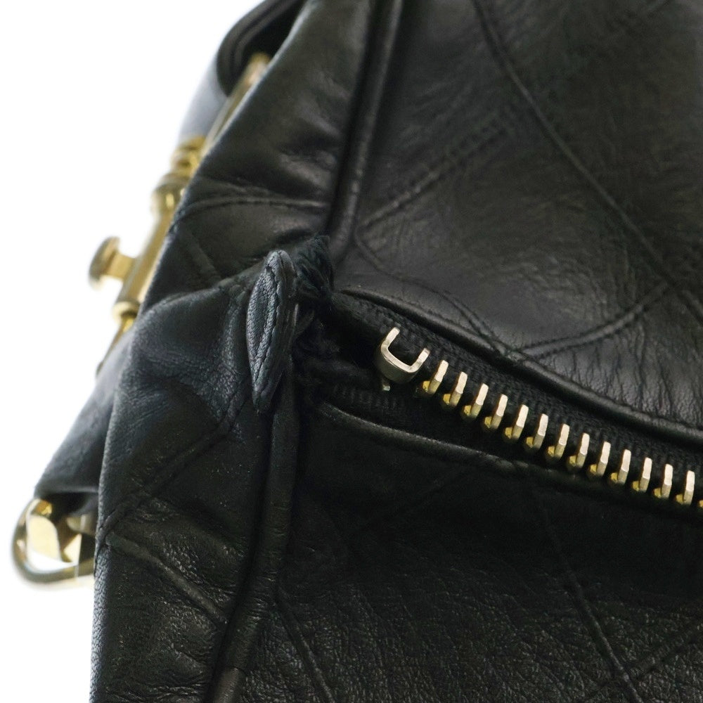 CHANEL(シャネル) 1番台 ビコローレ レザー 2WAY トート ショルダー ボストンバッグ ブラック レディース