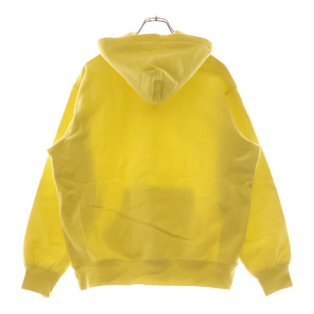 SUPREME(シュプリーム) 21SS KAWS Chalk Logo Hooded Sweatshirt Washed Navy カウズ チョークボックスロゴプルオーバー スウェットパーカー ライトレモン