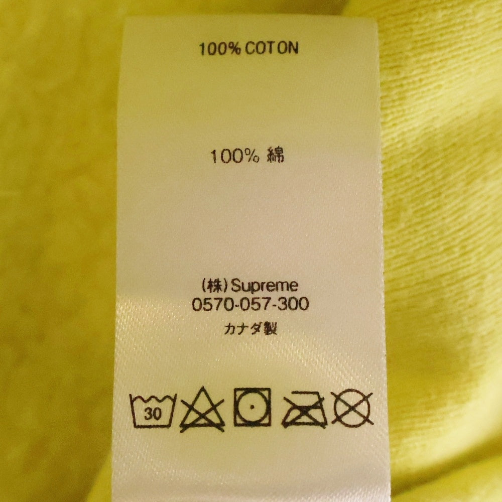 SUPREME(シュプリーム) 21SS KAWS Chalk Logo Hooded Sweatshirt Washed Navy カウズ チョークボックスロゴプルオーバー スウェットパーカー ライトレモン