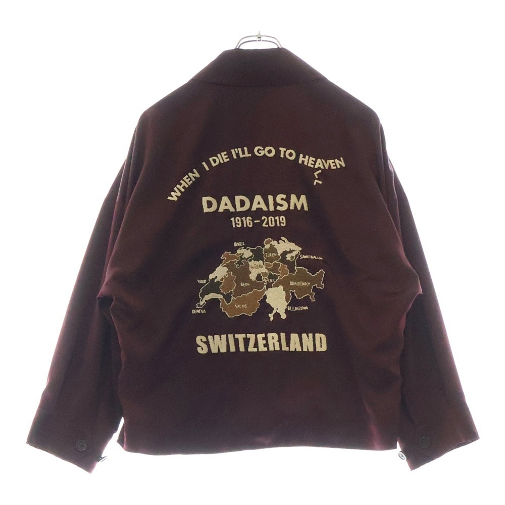 CHRISTIAN DADA(クリスチャンダダ) 19AW Oversized Satin Vietnam Jacket オーバーサイズ サテン ベトナムジャケット バーガンディ CDW-19W-0151A