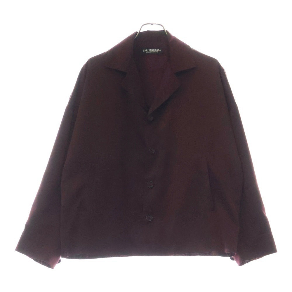 CHRISTIAN DADA(クリスチャンダダ) 19AW Oversized Satin Vietnam Jacket オーバーサイズ サテン ベトナムジャケット バーガンディ CDW-19W-0151A