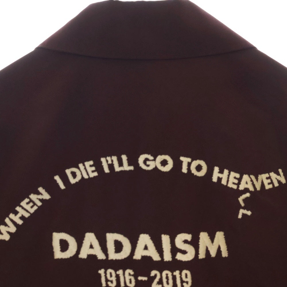 CHRISTIAN DADA(クリスチャンダダ) 19AW Oversized Satin Vietnam Jacket オーバーサイズ サテン ベトナムジャケット バーガンディ CDW-19W-0151A