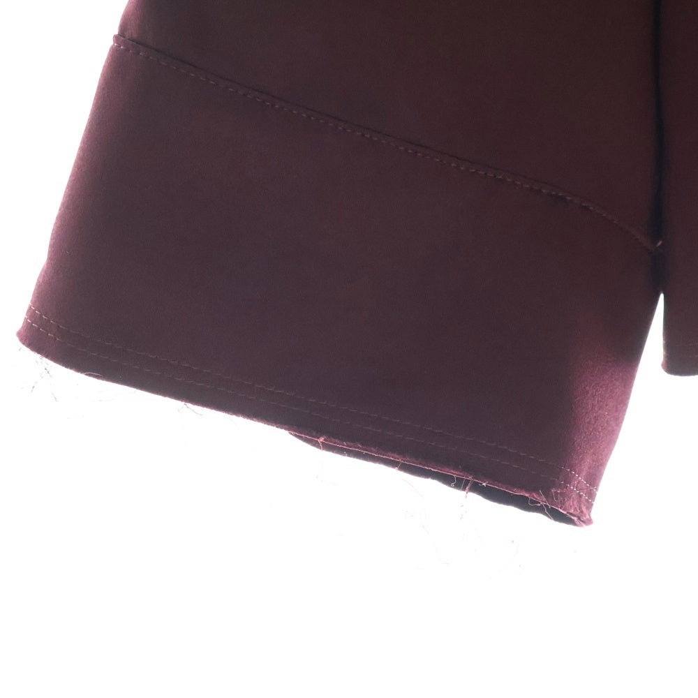 CHRISTIAN DADA(クリスチャンダダ) 19AW Oversized Satin Vietnam Jacket オーバーサイズ サテン ベトナムジャケット バーガンディ CDW-19W-0151A