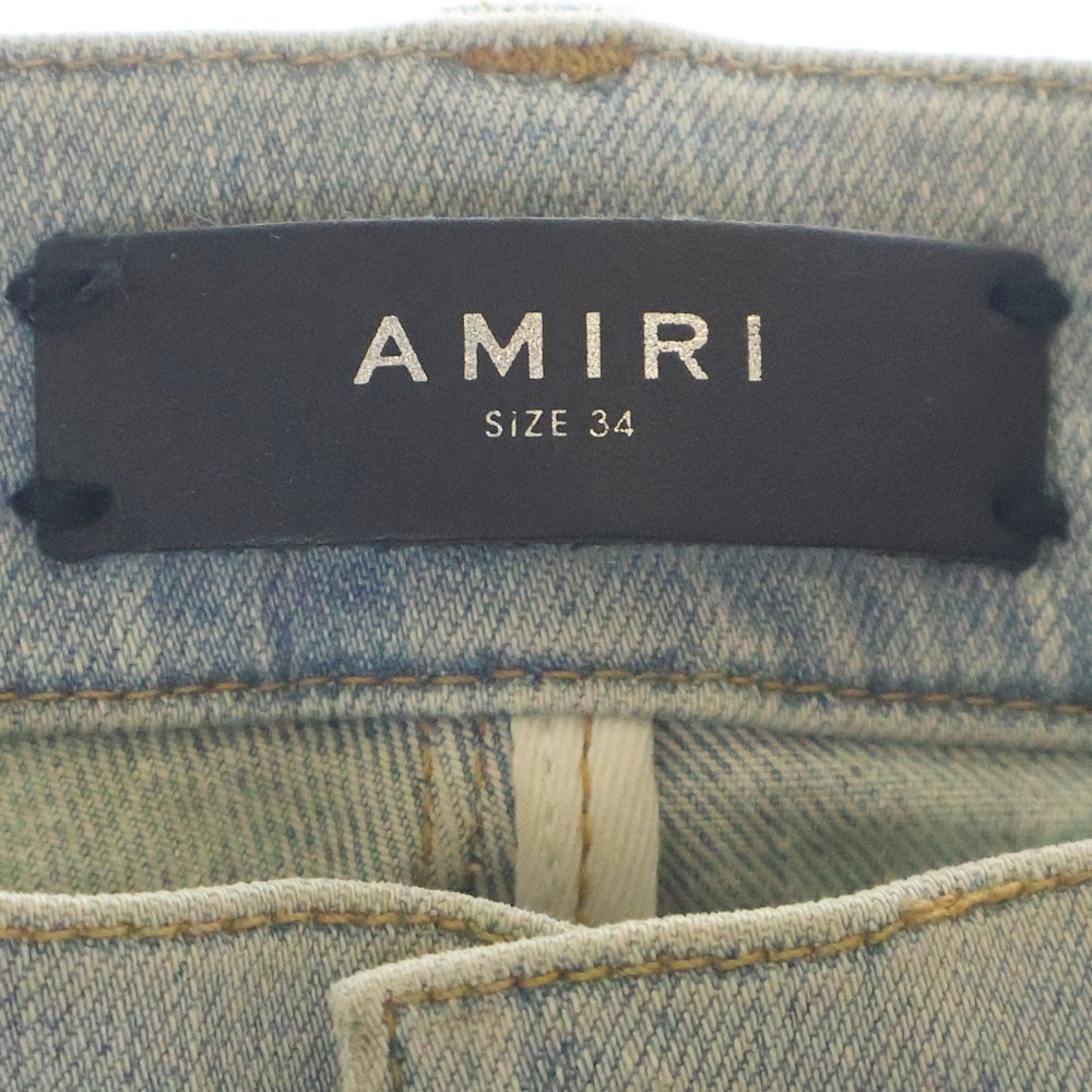 AMIRI(アミリ) 19SS Art Patch Skinny Jeans アートパッチワークスキニーデニムパンツ インディゴ MBAPJ-S19
