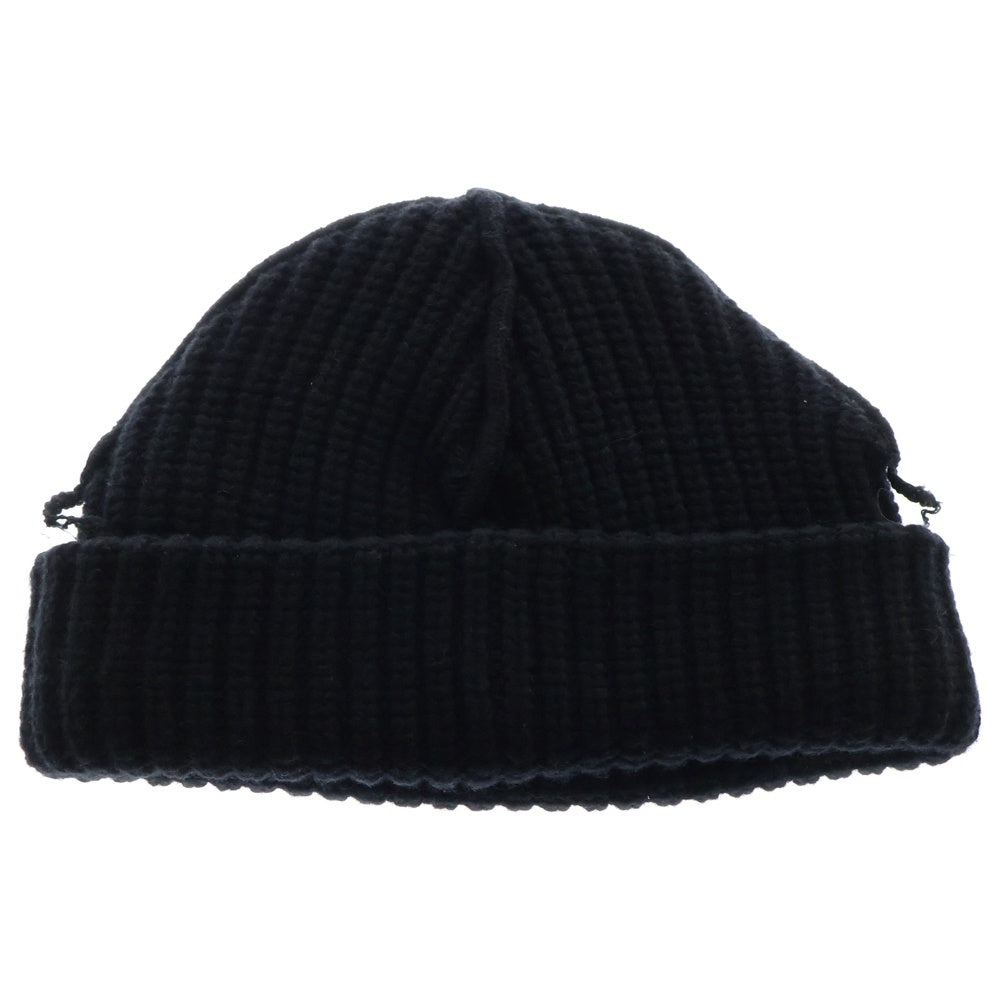 CHARLES JEFFREY LOVERBOY(チャールズジェフリーラバーボーイ) LABEL BEANIE ラベルビーニー ニット帽 ブラック
