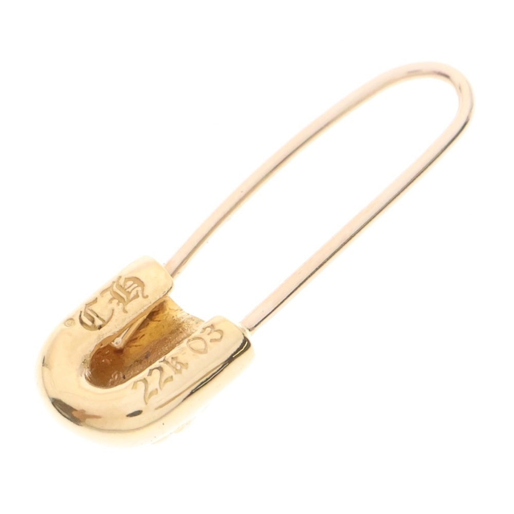 CHROME HEARTS(クロムハーツ) SAFETYPIN SM セーフティピン ピアス スモール ゴールド
