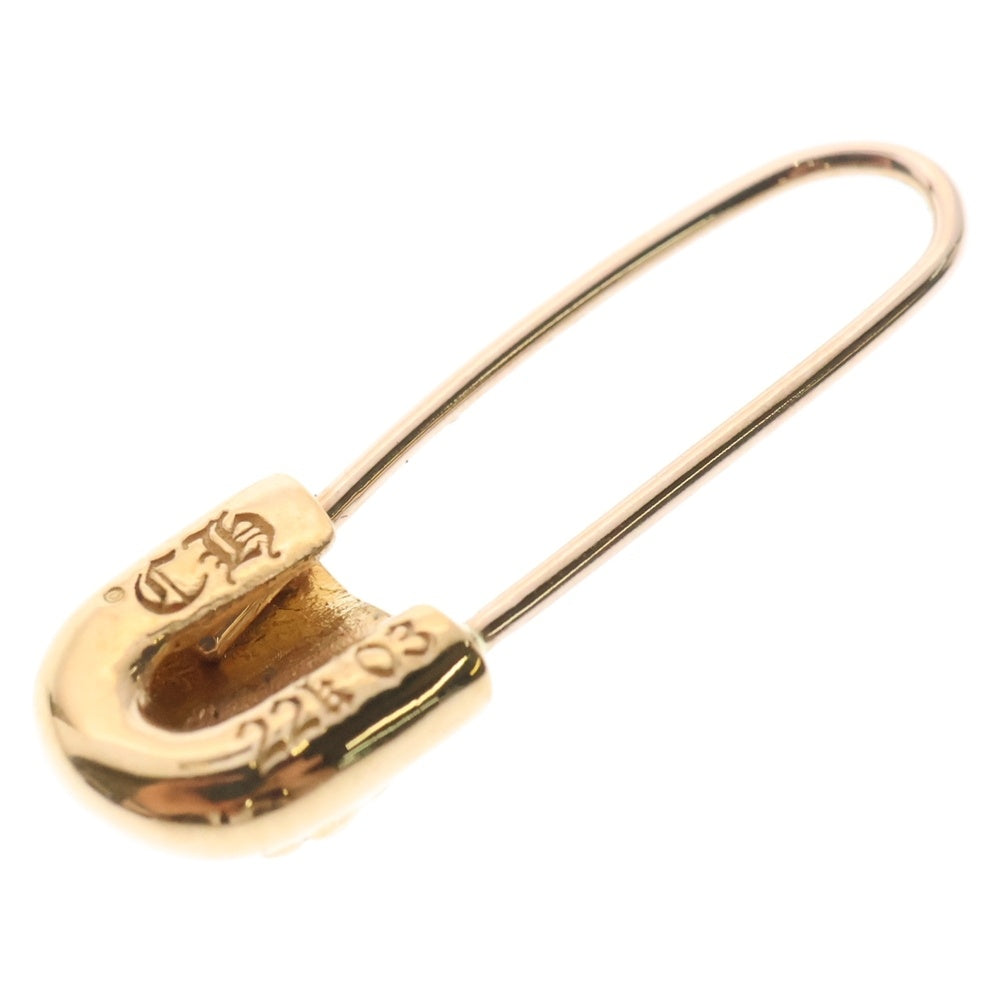 CHROME HEARTS(クロムハーツ) SAFETYPIN SM セーフティピン ピアス スモール ゴールド