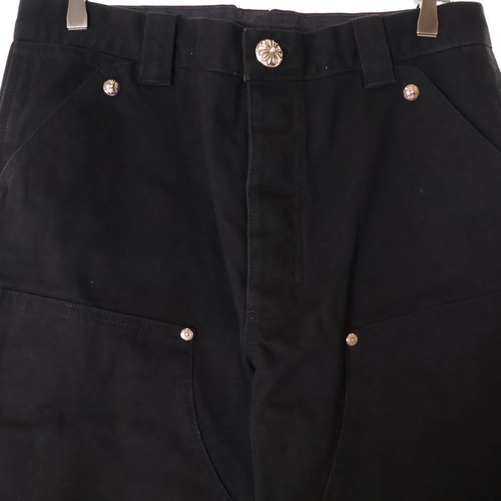 CHROME HEARTS(クロムハーツ) CARPENTER CNVS BLK カーペンターキャンバスダブルニーロングパンツ ブラック