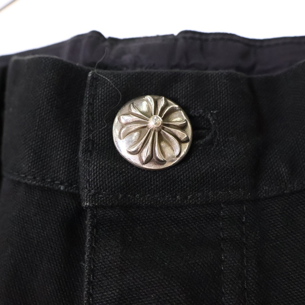 CHROME HEARTS(クロムハーツ) CARPENTER CNVS BLK カーペンターキャンバスダブルニーロングパンツ ブラック