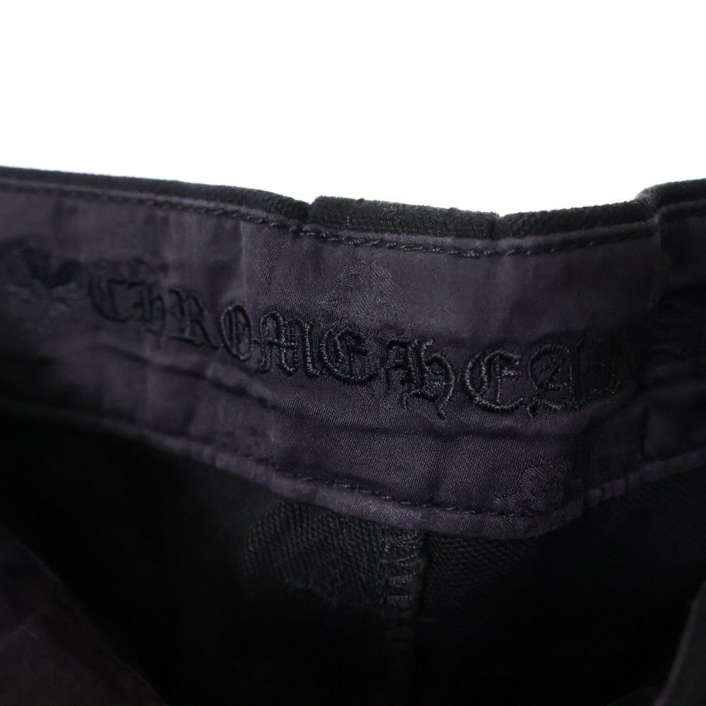 CHROME HEARTS(クロムハーツ) CARPENTER CNVS BLK カーペンターキャンバスダブルニーロングパンツ ブラック