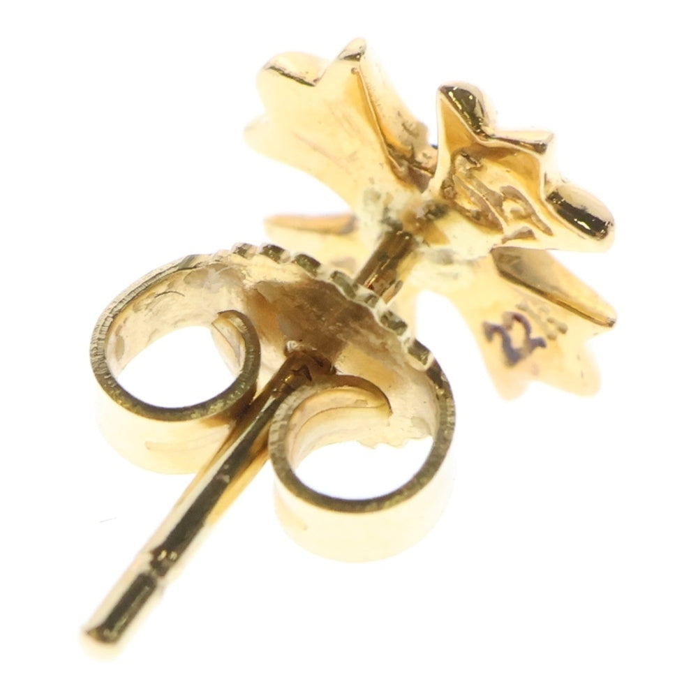CHROME HEARTS(クロムハーツ) 22K No2 CH PLS EMRLD CHプラス 1エメラルド ピアス ゴールド/グリーン