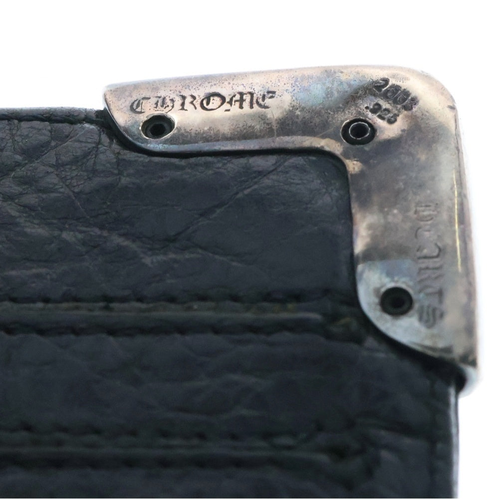 CHROME HEARTS(クロムハーツ) LNG SNGL FLD TIPS シングルフォールド レザーウォレット 財布 ブラック BCA380