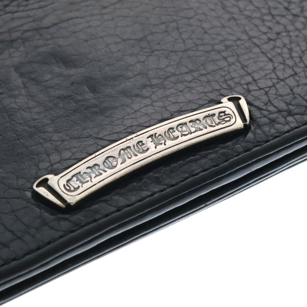 CHROME HEARTS(クロムハーツ) LNG SNGL FLD TIPS シングルフォールド レザーウォレット 財布 ブラック BCA380