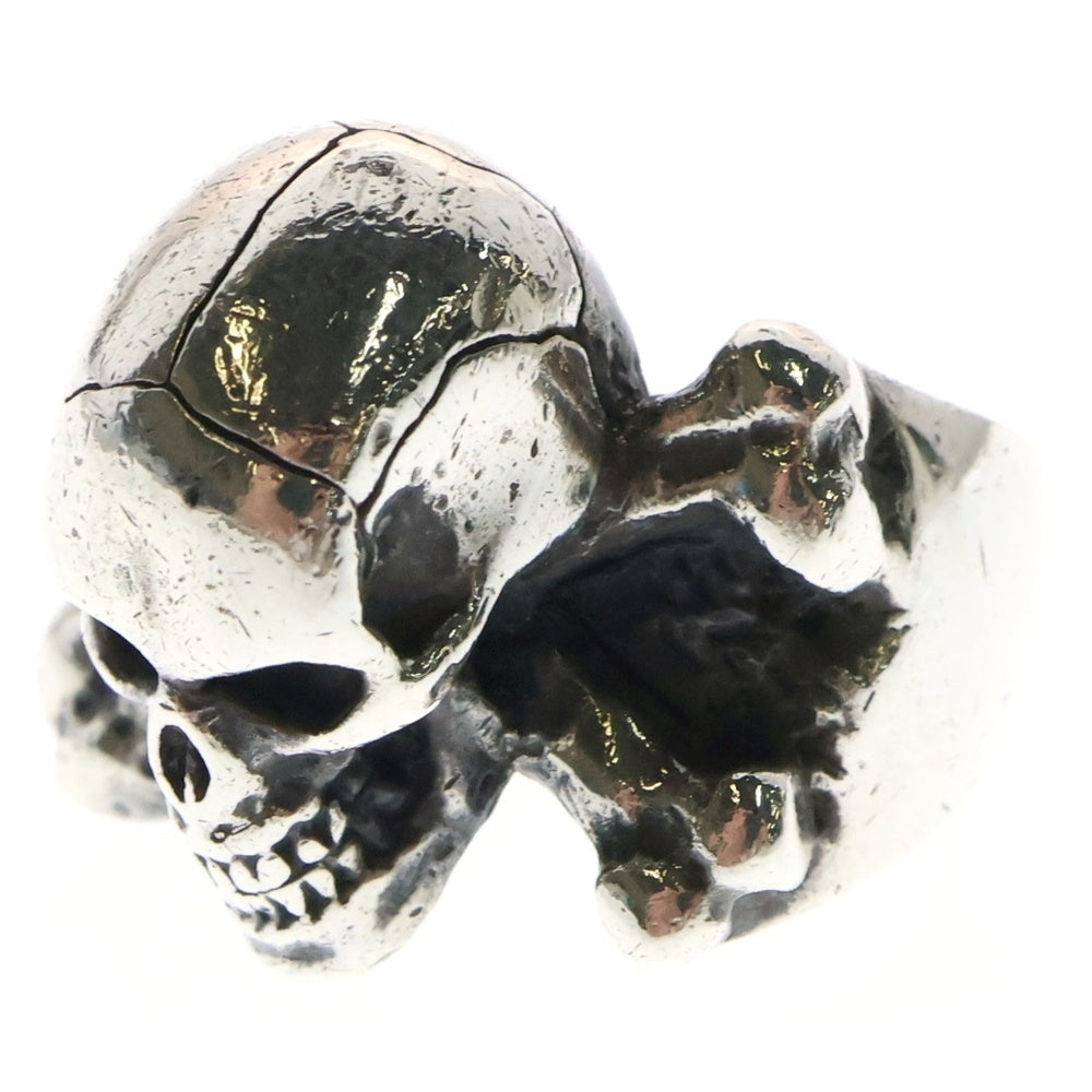CRAZY PIG(クレイジーピッグ) No820 Large 3D Skull & CB Ring ラージ3D クロスボーン シルバーリング