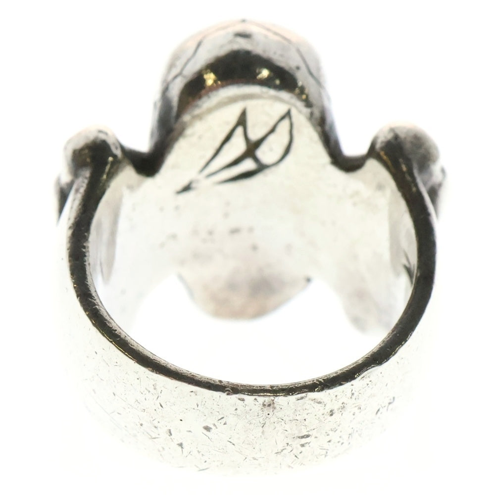 CRAZY PIG(クレイジーピッグ) No820 Large 3D Skull & CB Ring ラージ3D クロスボーン シルバーリング