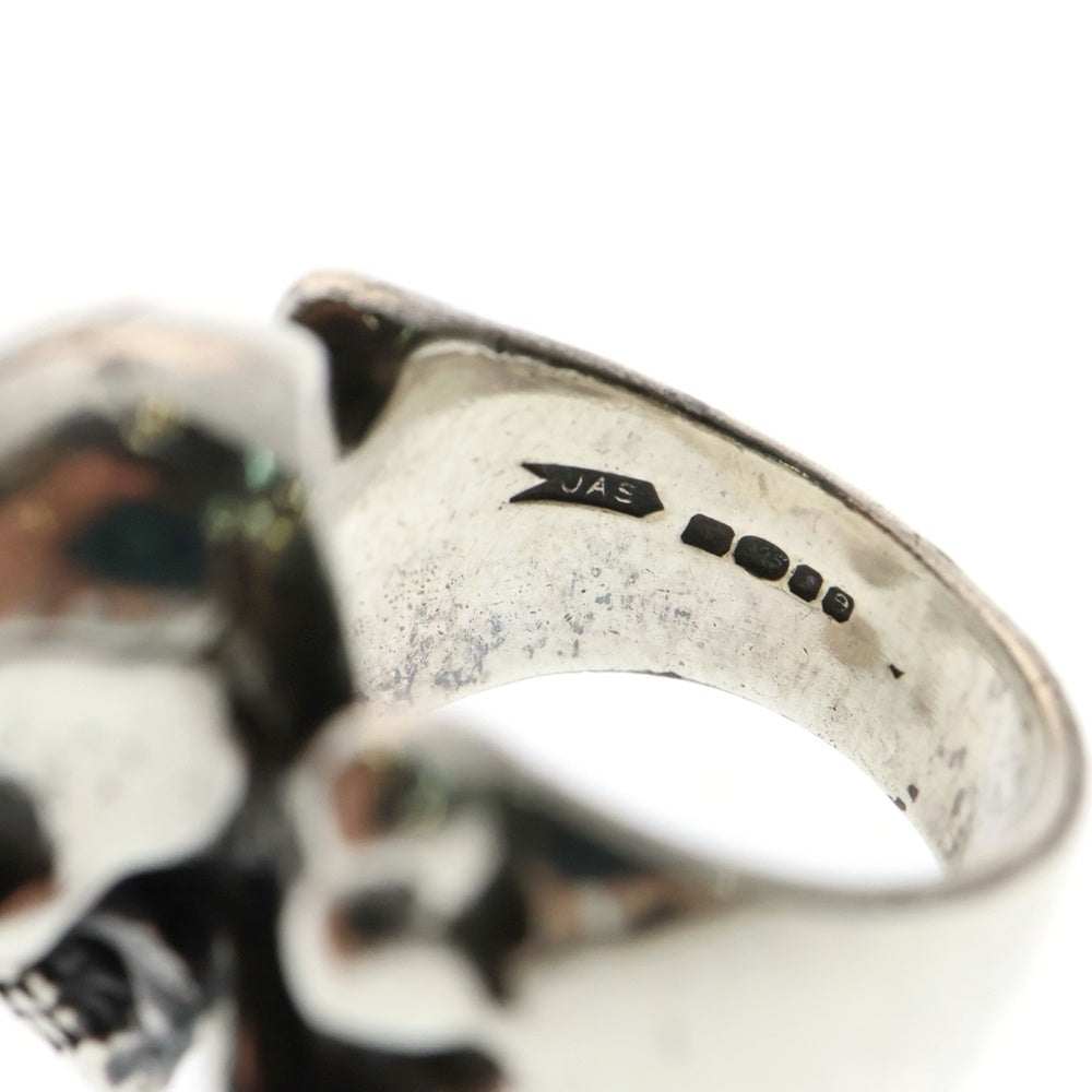 CRAZY PIG(クレイジーピッグ) No820 Large 3D Skull & CB Ring ラージ3D クロスボーン シルバーリング
