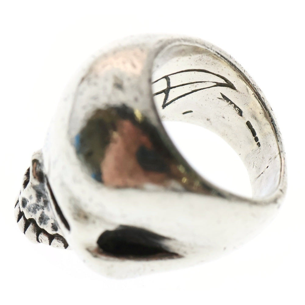 CRAZY PIG(クレイジーピッグ) LARGE EVIL SKULL RING ラージ イービル スカルリング シルバー