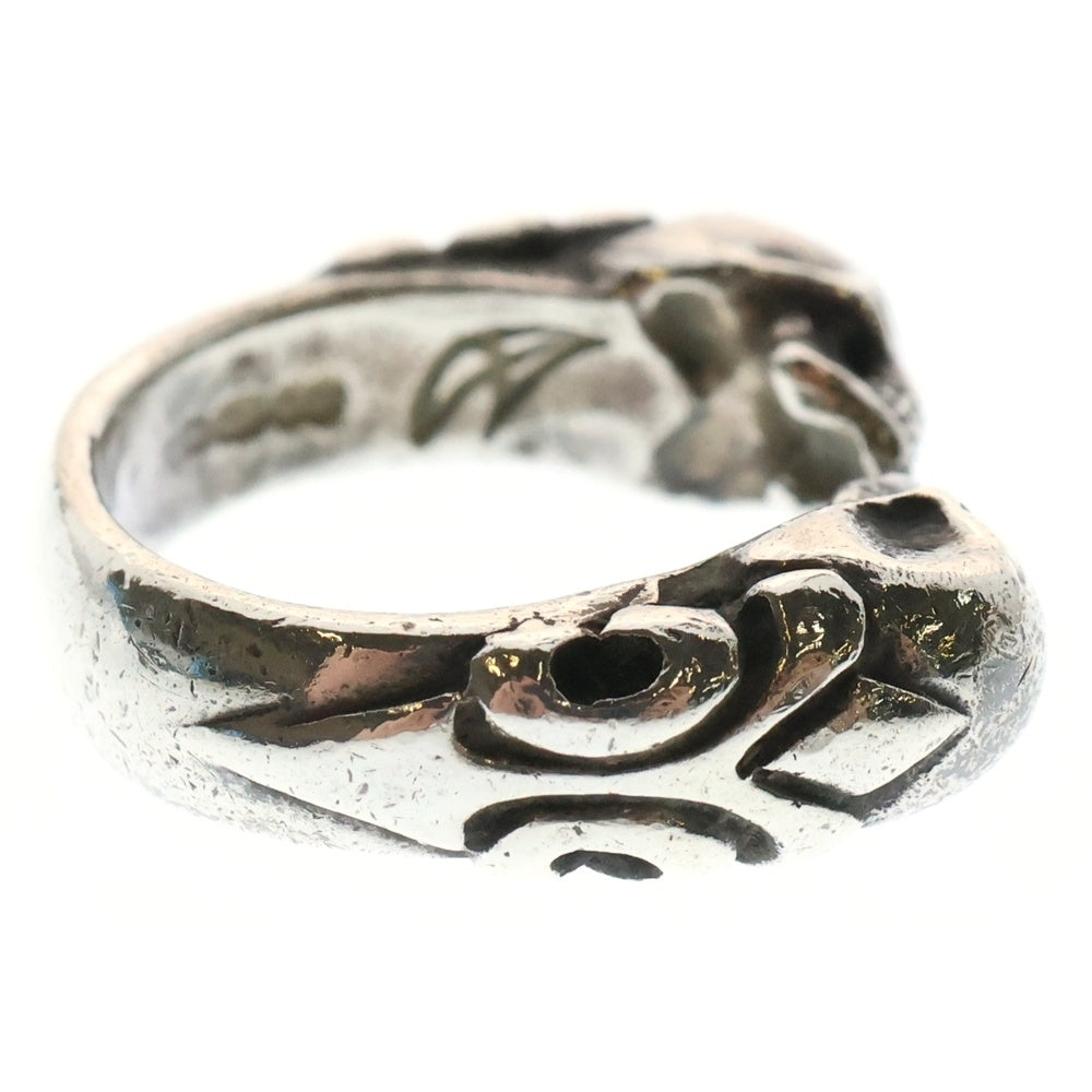 CRAZY PIG(クレイジーピッグ) TWO SKULLS TUDOR RING 2スカル チューダースカル シルバーリング