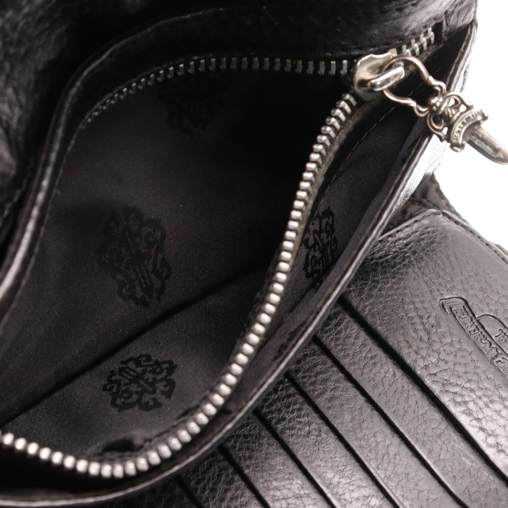 CHROME HEARTS(クロムハーツ) WAVE ウェーブ レザーウォレット 財布 ブラック BCA374