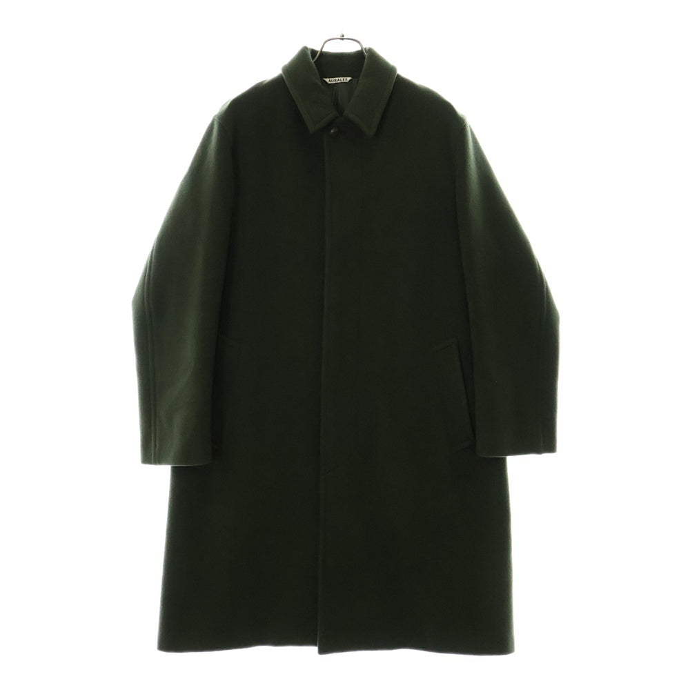 AURALEE(オーラリー) 17AW Beaver Melton Soutien Collar Coat ビーバー メルトン ステンカラー コート アウター グリーン A7AC02BM