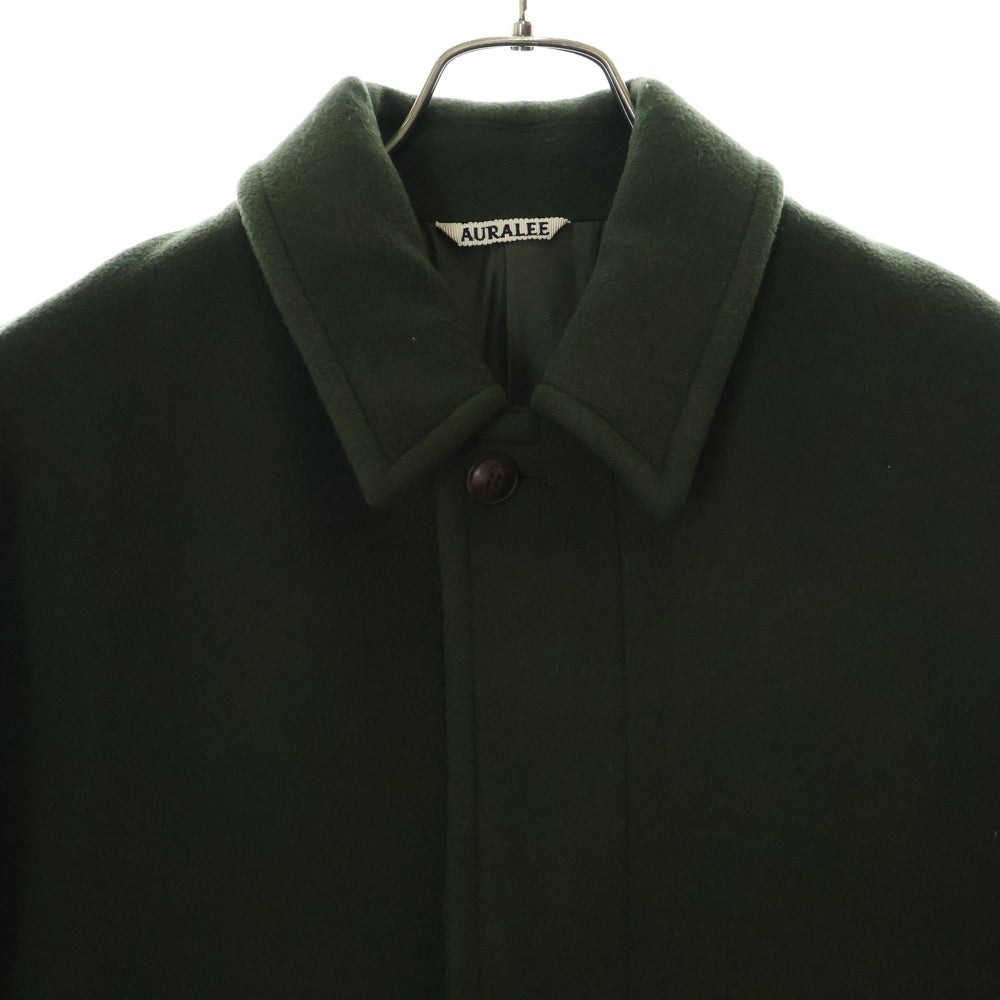 AURALEE(オーラリー) 17AW Beaver Melton Soutien Collar Coat ビーバー メルトン ステンカラー コート アウター グリーン A7AC02BM