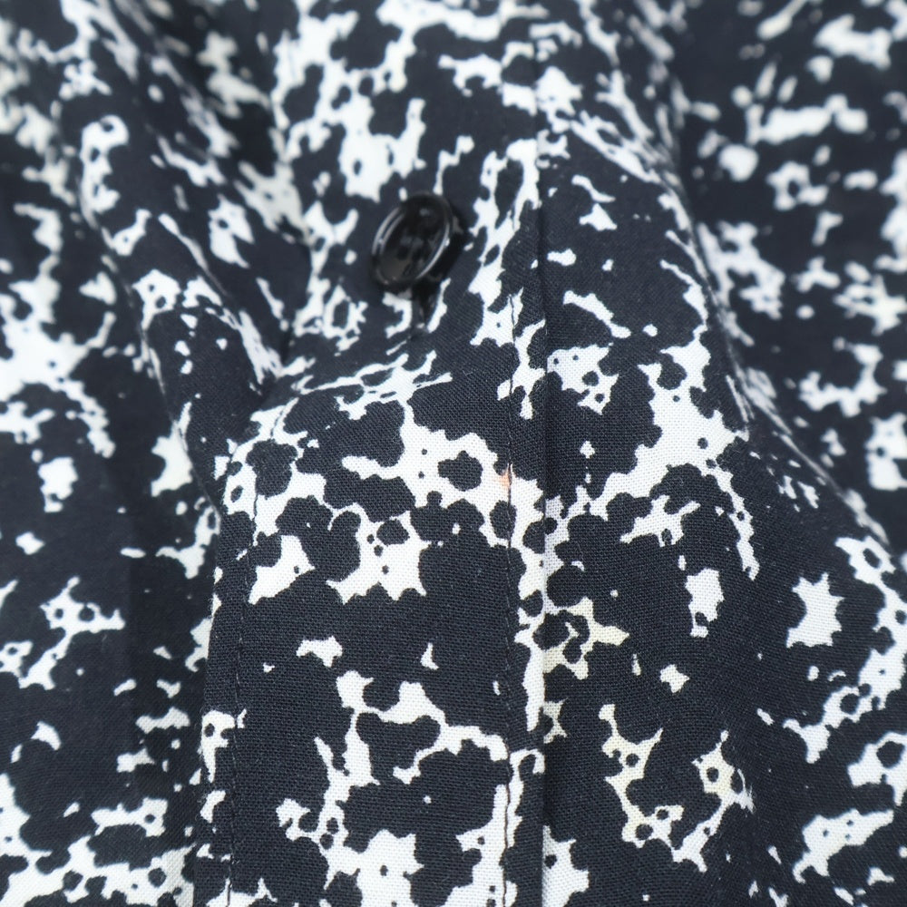 CELINE(セリーヌ) 19AW スプラッター マーブルプリントクラシック総柄長袖シャツ 2C028371F ブラック