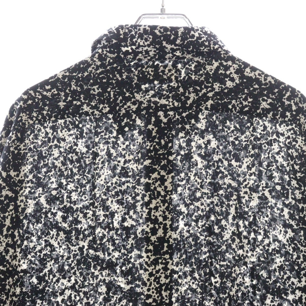CELINE(セリーヌ) 19AW スプラッター マーブルプリントクラシック総柄長袖シャツ 2C028371F ブラック
