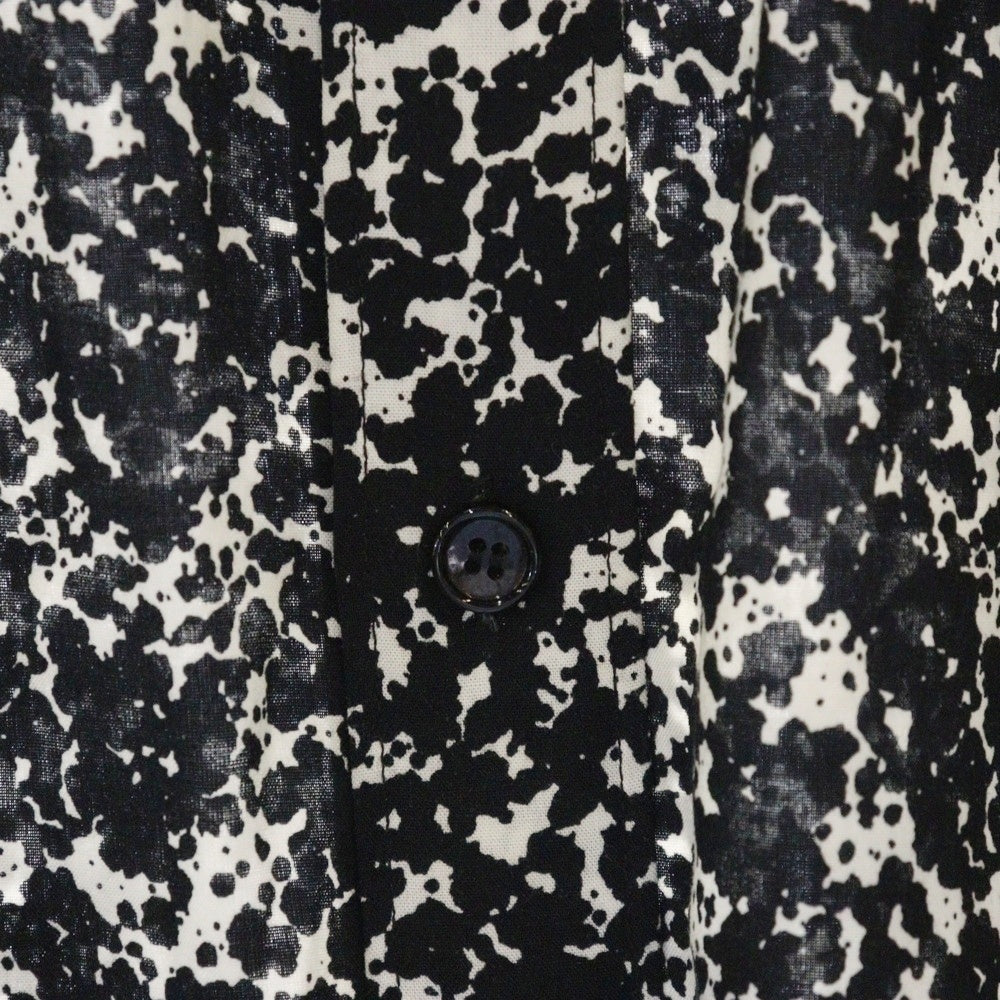 CELINE(セリーヌ) 19AW スプラッター マーブルプリントクラシック総柄長袖シャツ 2C028371F ブラック
