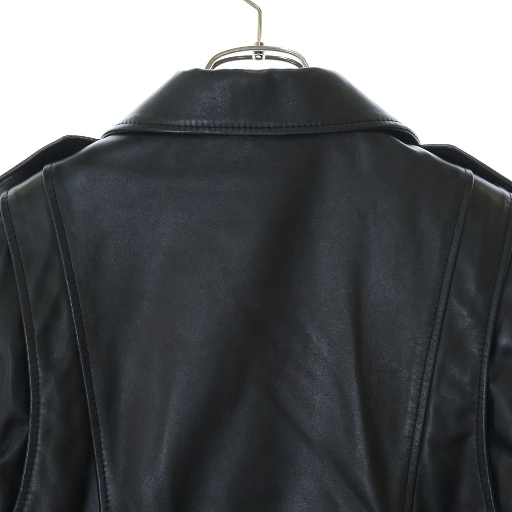 CELINE(セリーヌ) 19AW CELINE by Hedi Slimane クラシックバイカー カーフスキン ダブル レザーライダースジャケット 2E158599E ブラック