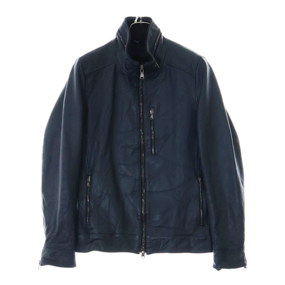 jun hashimoto(ジュンハシモト) 14SS INNER RIDERS レザーインナーライダース ネイビー LET0034W03