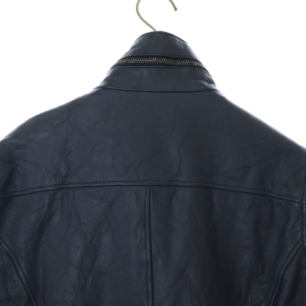jun hashimoto(ジュンハシモト) 14SS INNER RIDERS レザーインナーライダース ネイビー LET0034W03