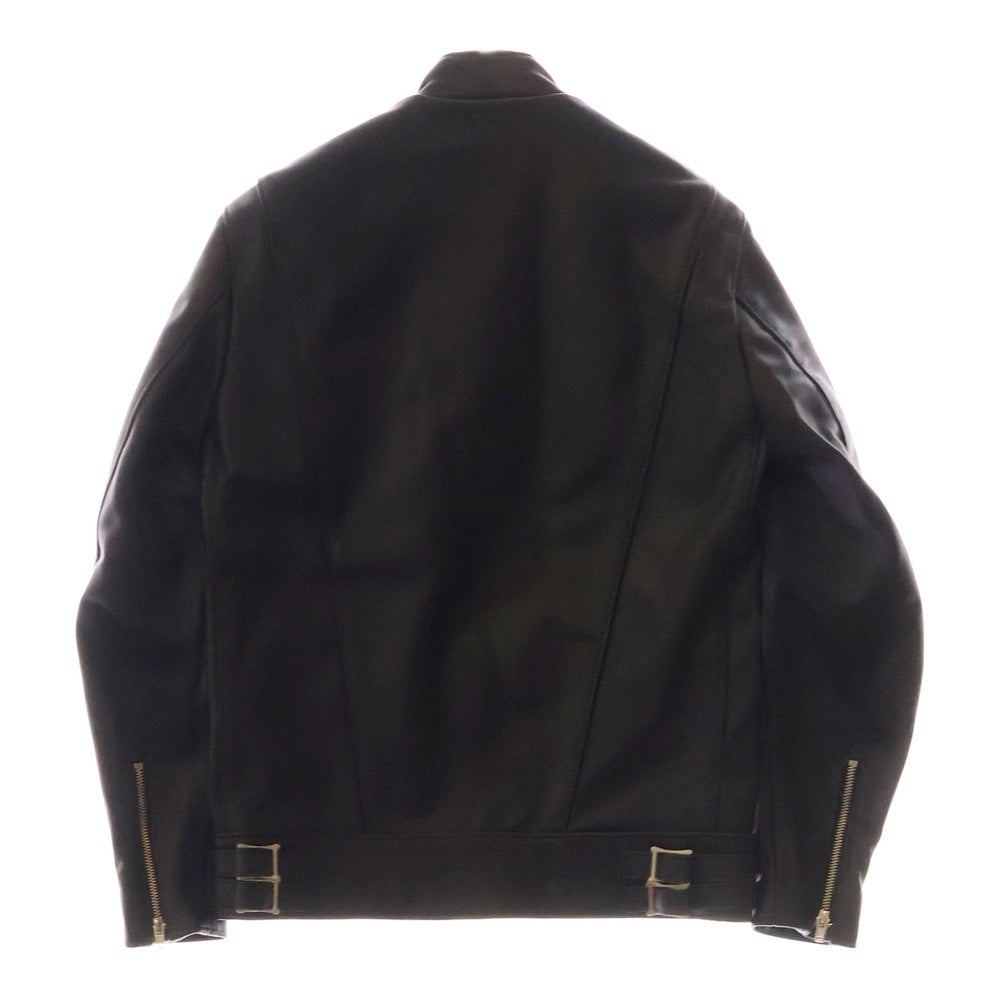 Lewis Leathers(ルイスレザー) ×HYSTERIC GLAMOUR SUPER SPORTSMAN ヒステリックグラマー スーパースポーツマン シングルジップアップジャケット ブラック 0294LB02