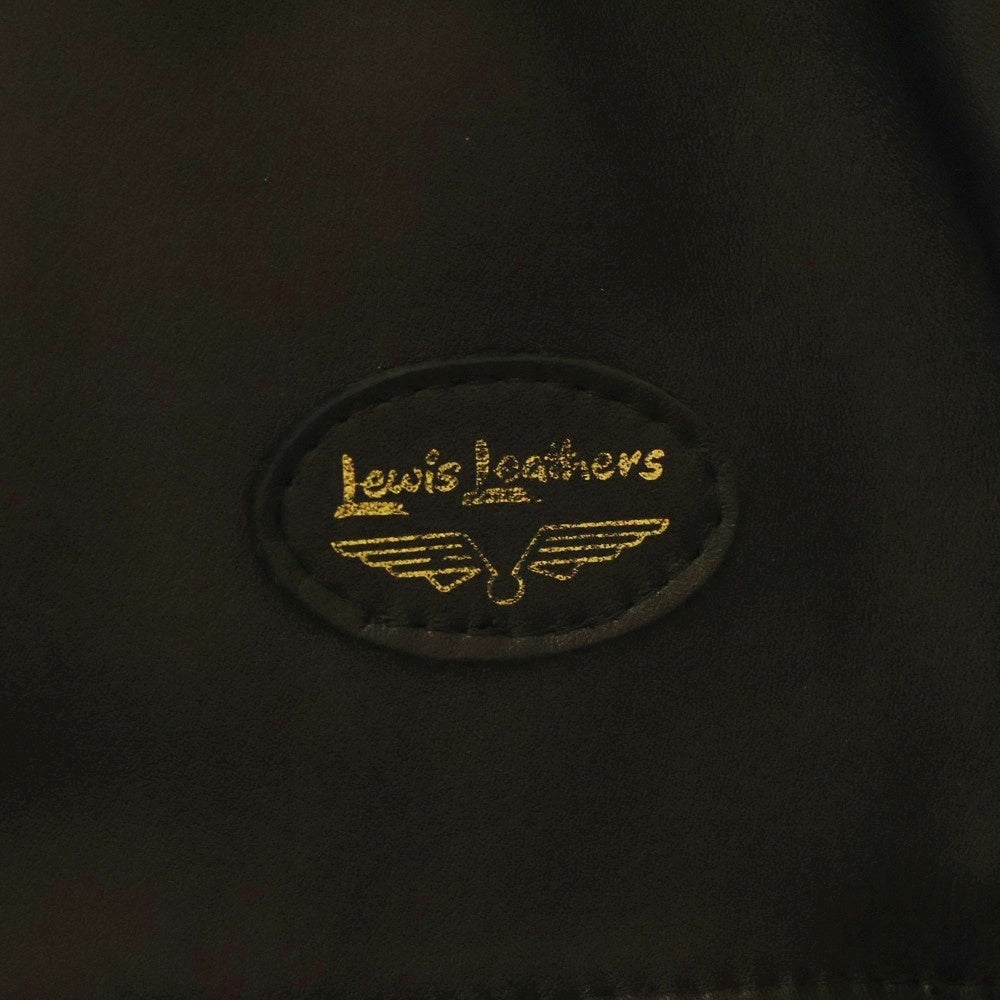 Lewis Leathers(ルイスレザー) ×HYSTERIC GLAMOUR SUPER SPORTSMAN ヒステリックグラマー スーパースポーツマン シングルジップアップジャケット ブラック 0294LB02