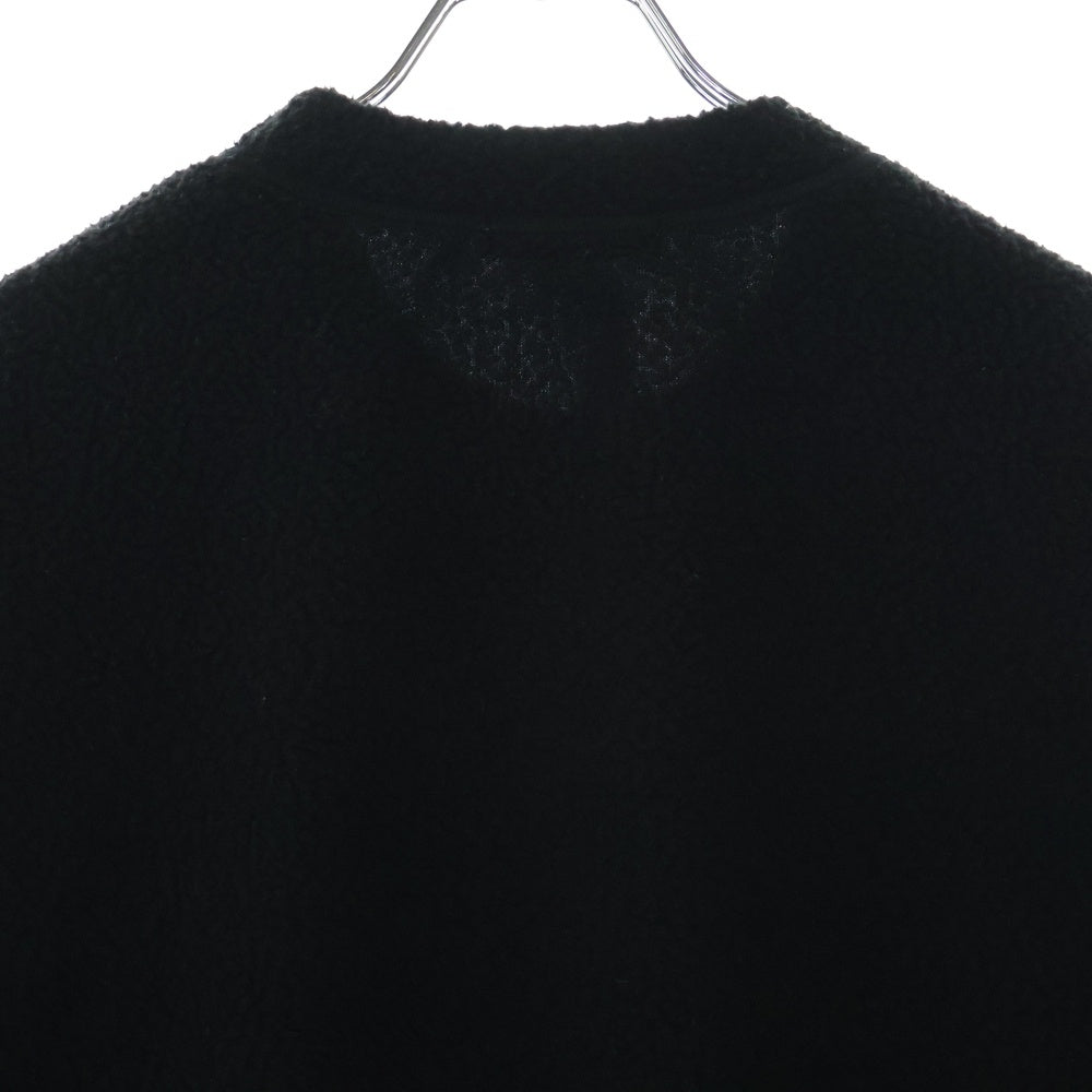 UNDERCOVER(アンダーカバー) 24AW ボアフリースワイヤー刺繍 スウェットトレーナー ブラック UP2D4805
