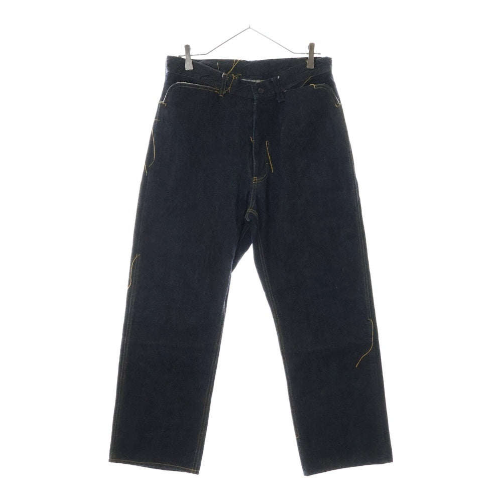 Needles(ニードルス) Straight Jean 12oz Denim Glitch Stitch グリッチステッチ 12オンスストレートジーンズ インディゴ デニムパンツ MR217
