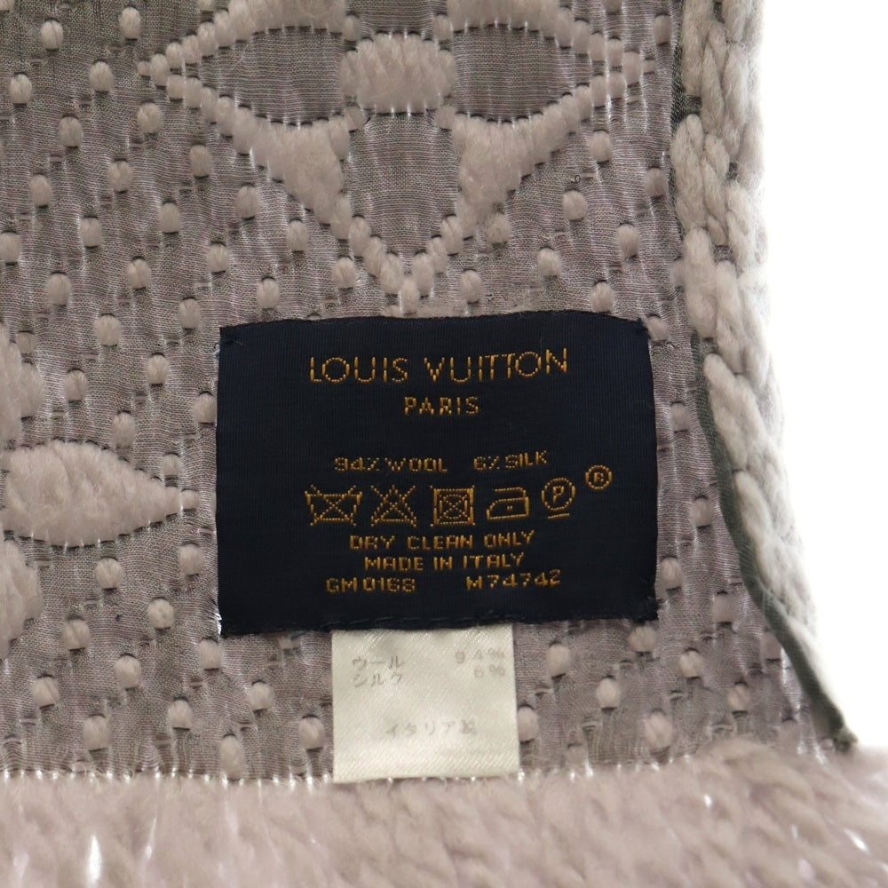 LOUIS VUITTON(ルイヴィトン) エシャルプロゴマニア モノグラムマフラー M74742 グレー