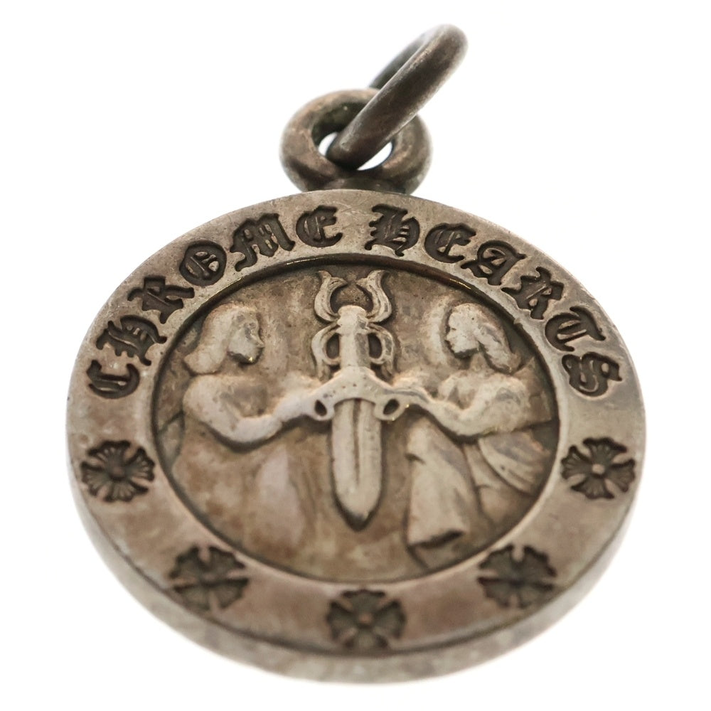 CHROME HEARTS(クロムハーツ) CHRM ANGL MDL V2 エンジェルメダルチャーム ペンダントトップ シルバーBCA229