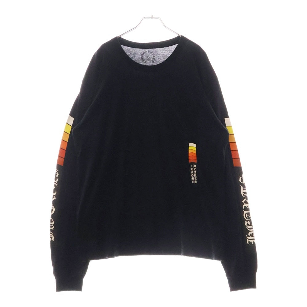 CHROME HEARTS(クロムハーツ) Neon Bar Logo L/S Tee ネオンバーロゴ クルーネック長袖Tシャツ カットソー ブラック