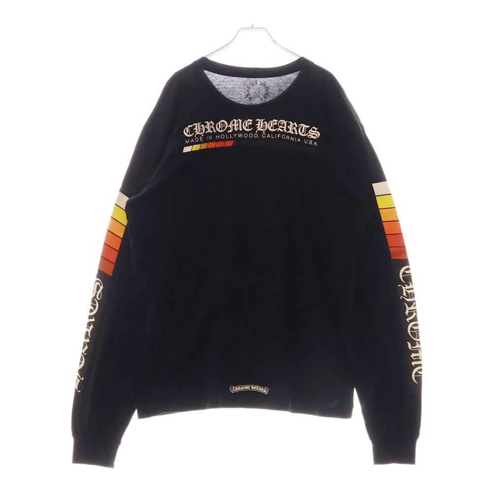 CHROME HEARTS(クロムハーツ) Neon Bar Logo L/S Tee ネオンバーロゴ クルーネック長袖Tシャツ カットソー ブラック