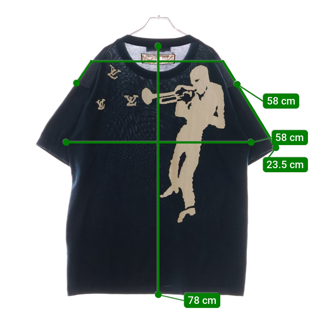 LOUIS VUITTON(ルイヴィトン) 22AW ジャズトランペッター グリーン 半袖Tシャツ カットソー RM222V JS5 HNN10W