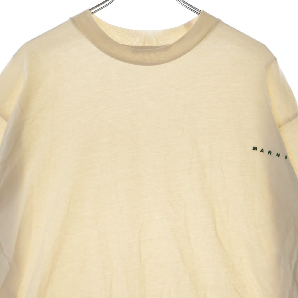MARNI(マルニ) フロントロゴ 半袖Tシャツ カットソー アイボリー HUMU0223EX UTCZ68
