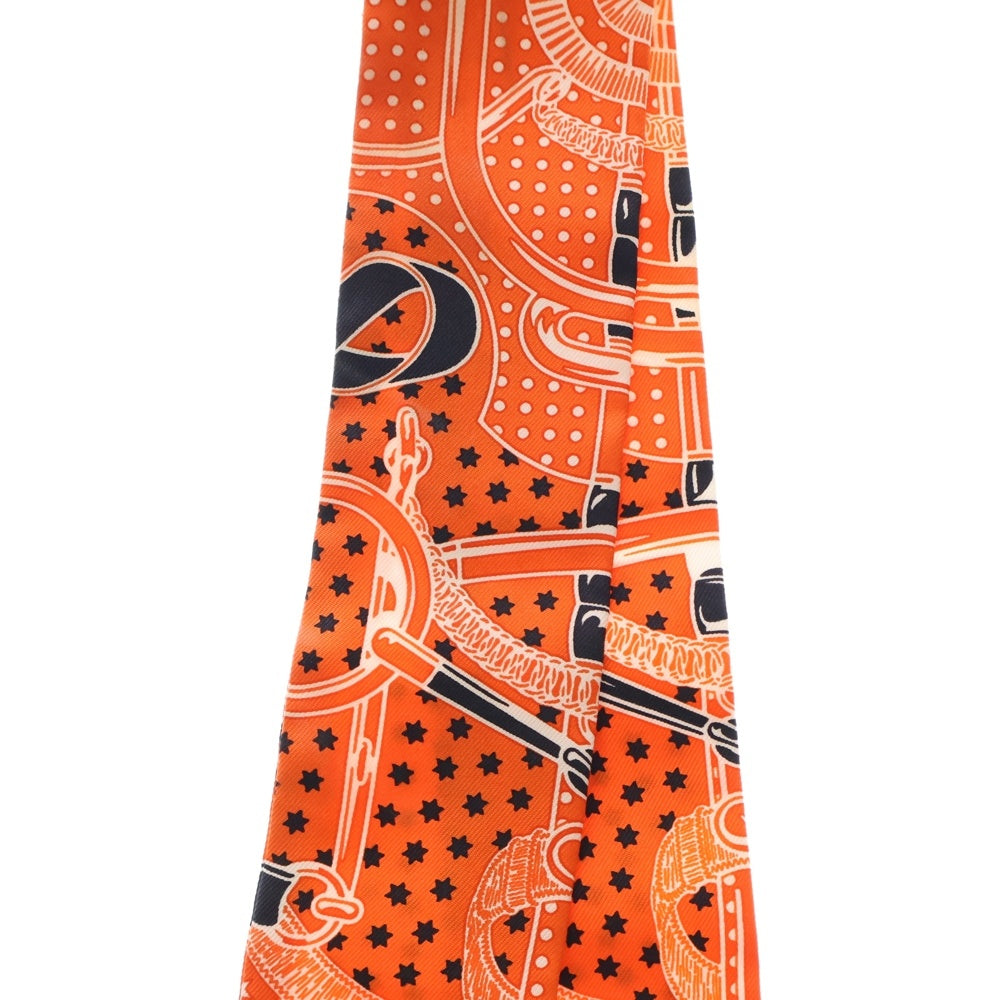 HERMES(エルメス) 24SS Eperon d'Or Banda エプロン ドール バンダ ツイリー シルクスカーフ オレンジ