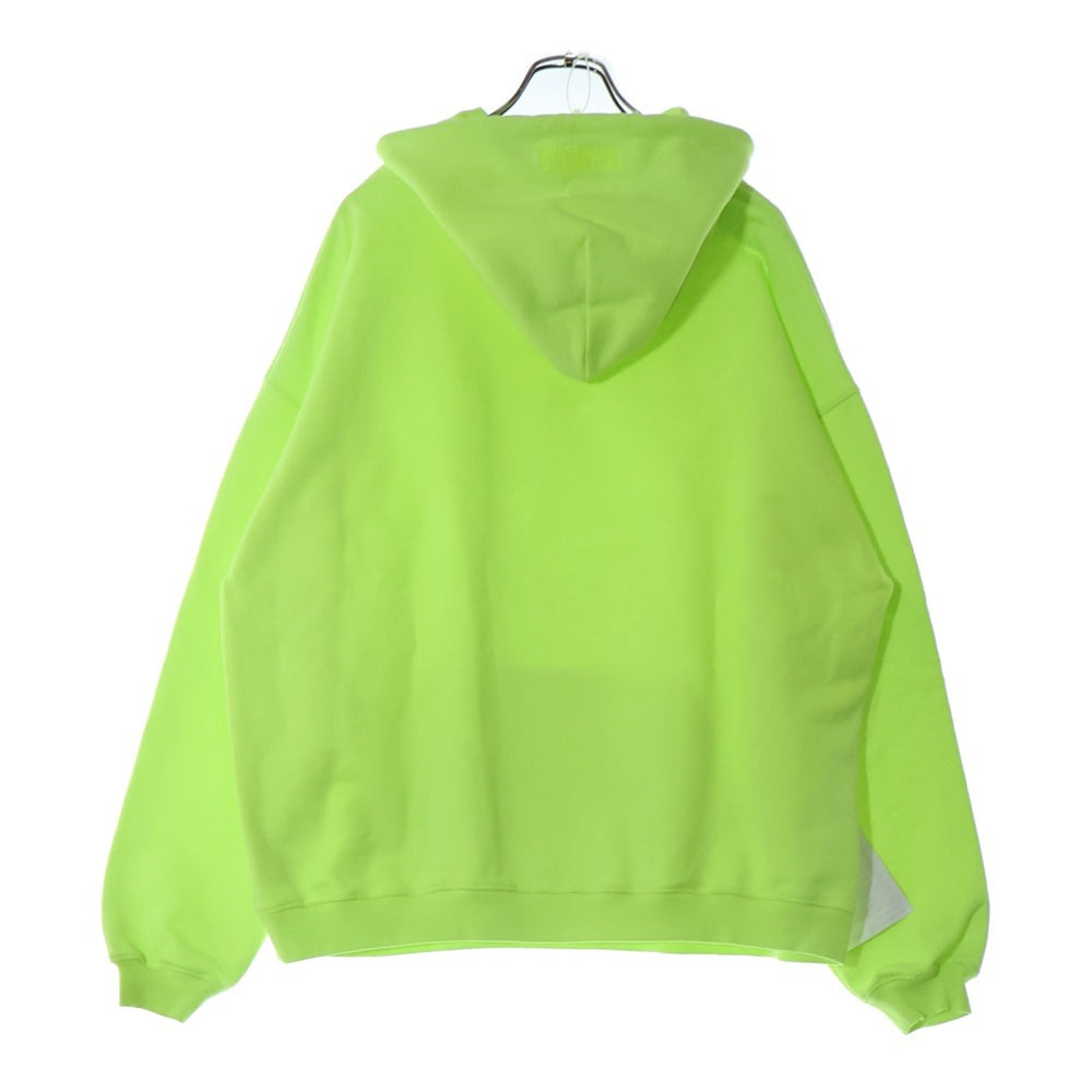 VETEMENTS(ヴェトモン) 22SS LOGO LABEL HOODIE フロントロゴレーベル プルオーバーフーディ パーカー UE52TR380Y イエロー